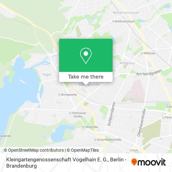 Карта Kleingartengenossenschaft Vogelhain E. G.