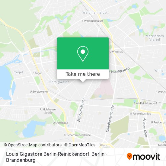 Louis Gigastore Berlin-Reinickendorf map