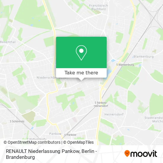 RENAULT Niederlassung Pankow map