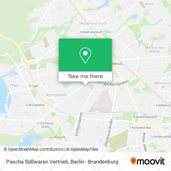 Pascha Süßwaren Vertrieb map