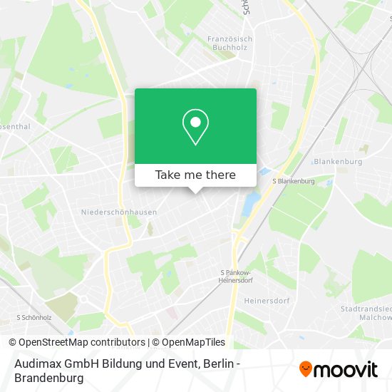 Audimax GmbH Bildung und Event map