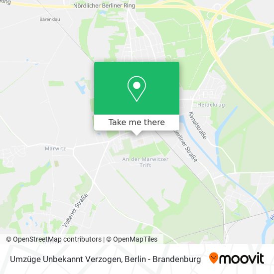 Umzüge Unbekannt Verzogen map