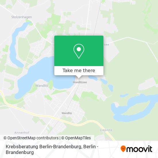 Карта Krebsberatung Berlin-Brandenburg