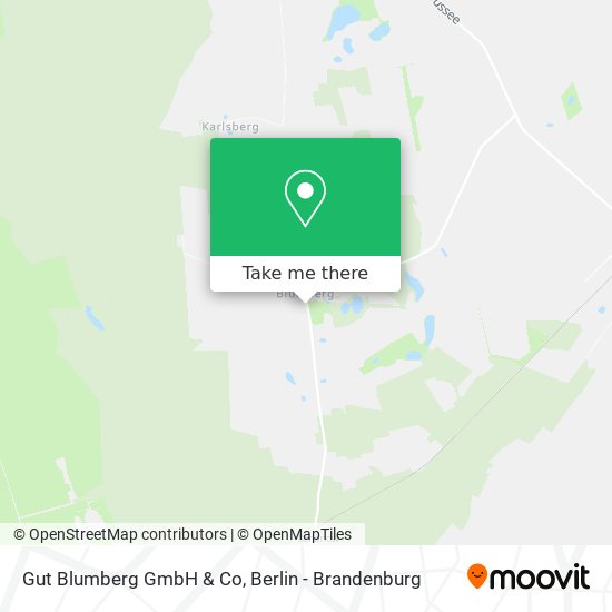 Gut Blumberg GmbH & Co map