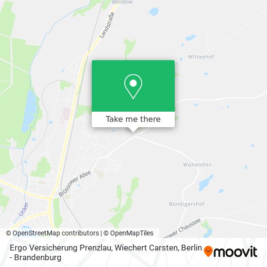 Ergo Versicherung Prenzlau, Wiechert Carsten map