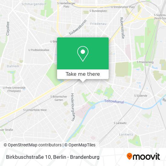 Birkbuschstraße 10 map