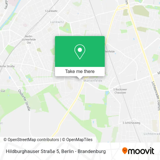 Карта Hildburghauser Straße 5