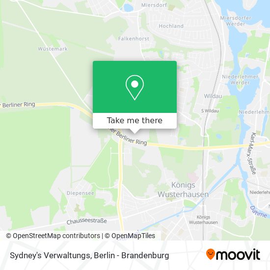 Sydney's Verwaltungs map