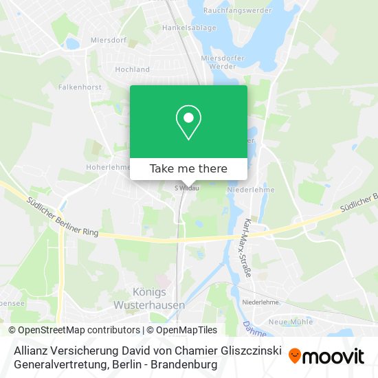 Allianz Versicherung David von Chamier Gliszczinski Generalvertretung map