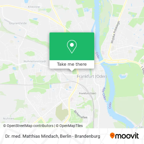 Карта Dr. med. Matthias Mindach