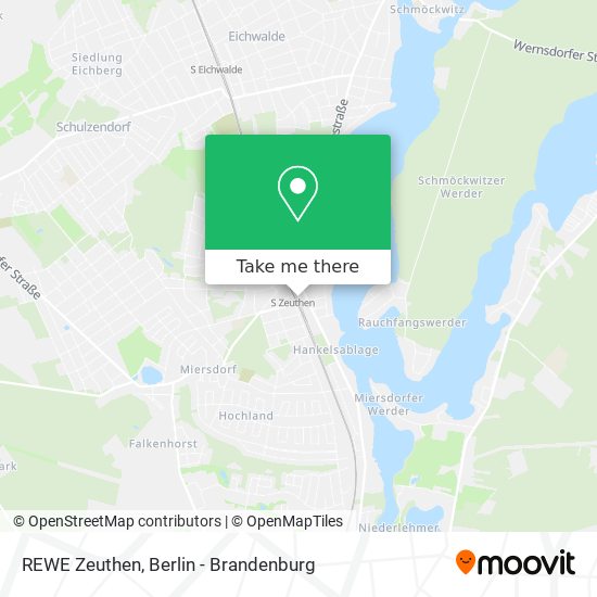 REWE Zeuthen map