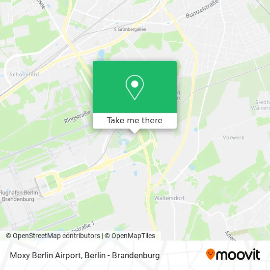 Карта Moxy Berlin Airport