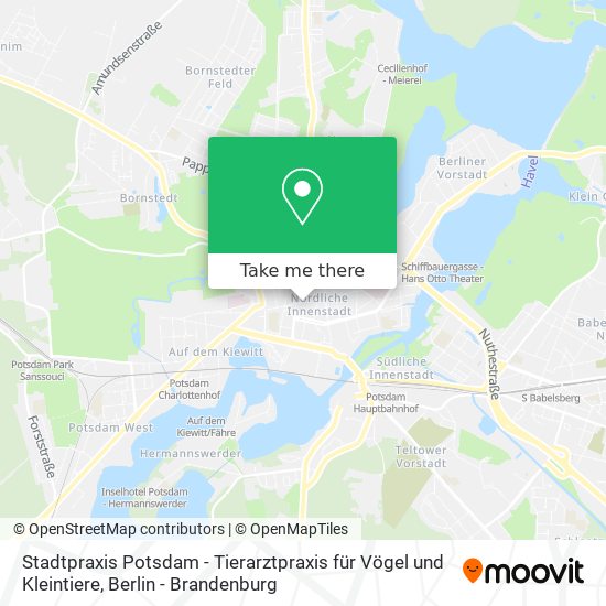 Stadtpraxis Potsdam - Tierarztpraxis für Vögel und Kleintiere map