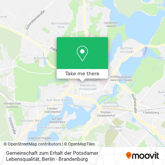Gemeinschaft zum Erhalt der Potsdamer Lebensqualität map