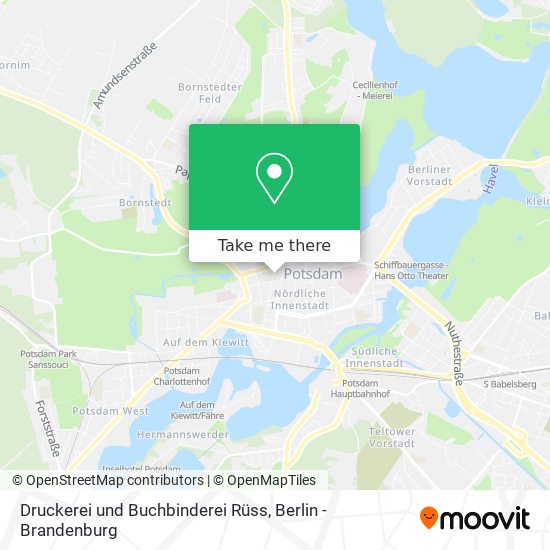 Druckerei und Buchbinderei Rüss map