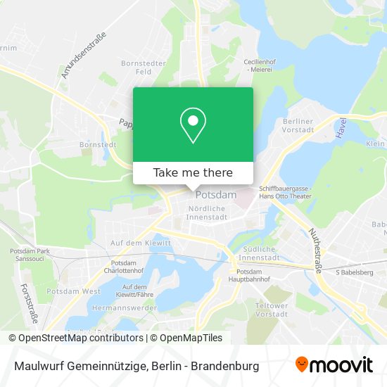 Maulwurf Gemeinnützige map