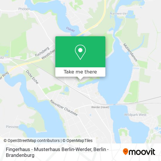 Fingerhaus - Musterhaus Berlin-Werder map