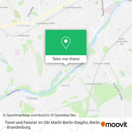 Türen und Fenster im Obi Markt Berlin-Steglitz map