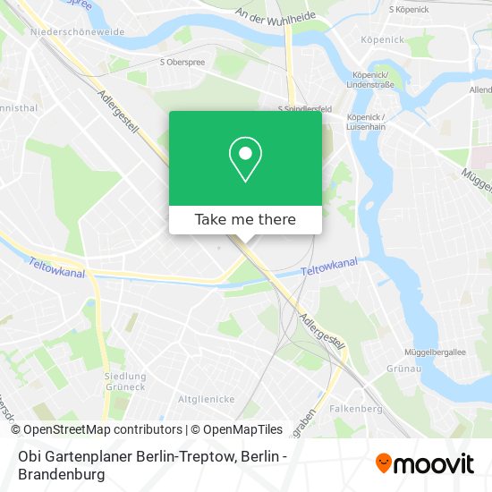 Obi Gartenplaner Berlin-Treptow map