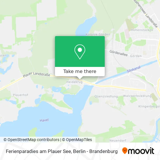 Карта Ferienparadies am Plauer See