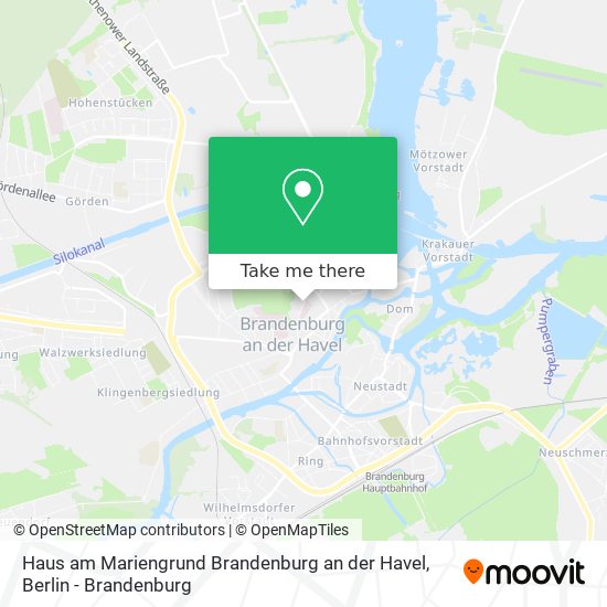 Haus am Mariengrund Brandenburg an der Havel map