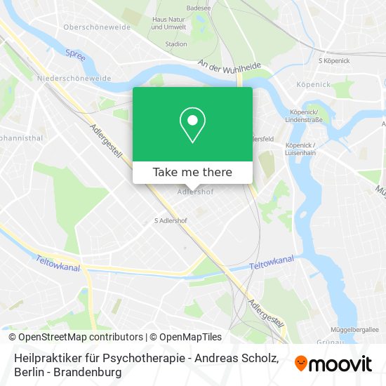 Heilpraktiker für Psychotherapie - Andreas Scholz map