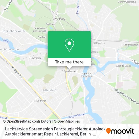 Lackservice Spreedesign Fahrzeuglackierer Autolack Autolackierer smart Repair Lackiererei map