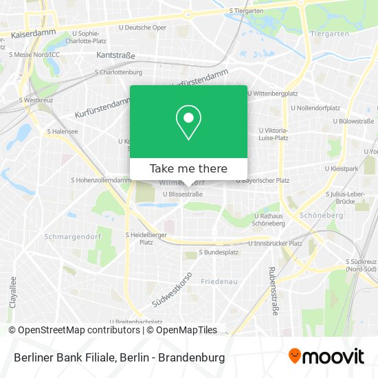 Berliner Bank Filiale map