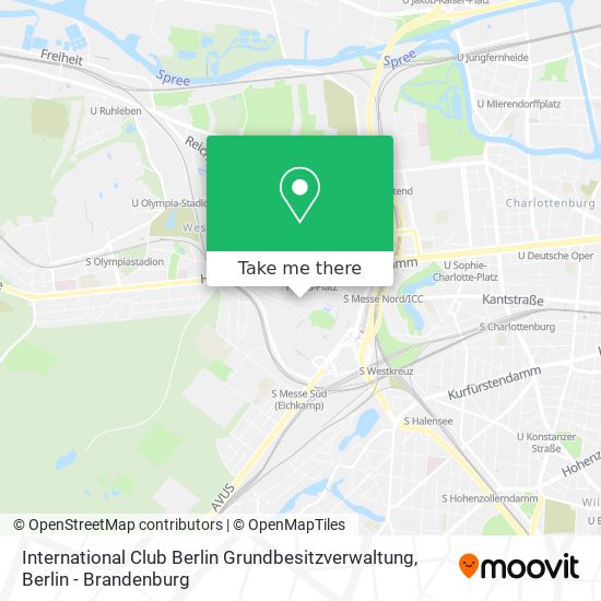 Карта International Club Berlin Grundbesitzverwaltung