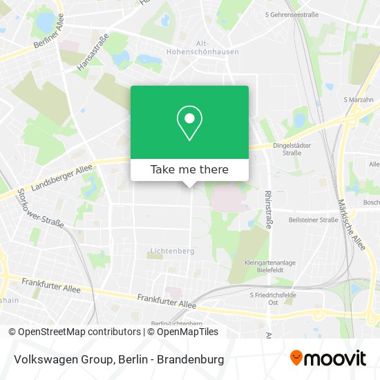 Volkswagen Group map