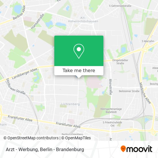 Arzt - Werbung map