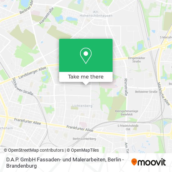 D.A.P. GmbH Fassaden- und Malerarbeiten map