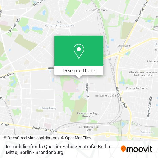 Карта Immobilienfonds Quartier Schützenstraße Berlin-Mitte