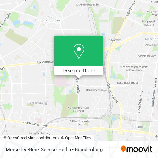 Mercedes-Benz Service map