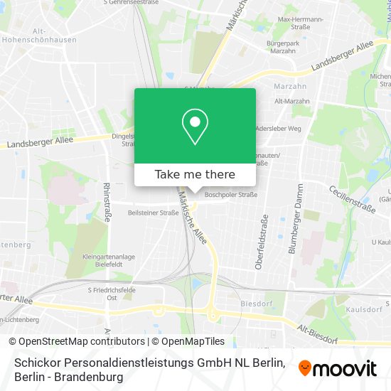 Schickor Personaldienstleistungs GmbH NL Berlin map