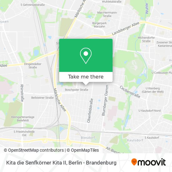 Kita die Senfkörner Kita II map