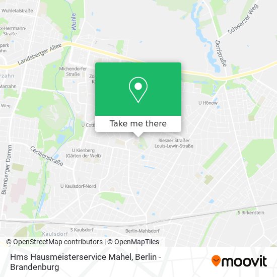 Hms Hausmeisterservice Mahel map