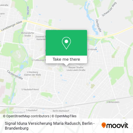 Карта Signal Iduna Versicherung Maria Radusch