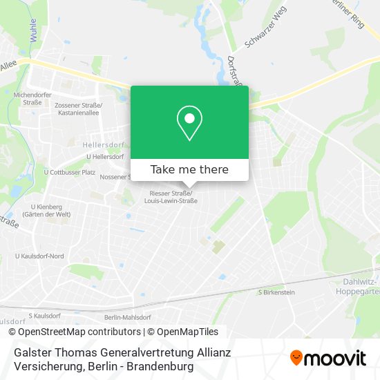 Galster Thomas Generalvertretung Allianz Versicherung map