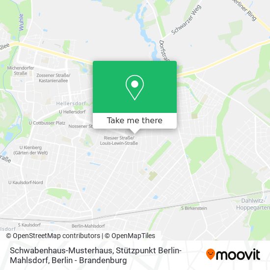 Schwabenhaus-Musterhaus, Stützpunkt Berlin-Mahlsdorf map