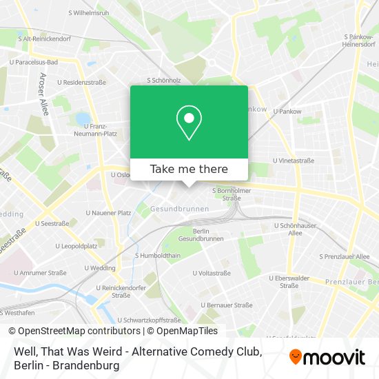 Well, That Was Weird - Alternative Comedy Club map