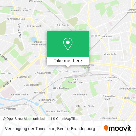 Vereinigung der Tunesier in map