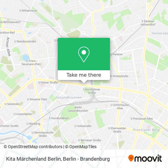 Карта Kita Märchenland Berlin