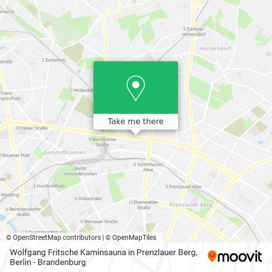 Карта Wolfgang Fritsche Kaminsauna in Prenzlauer Berg