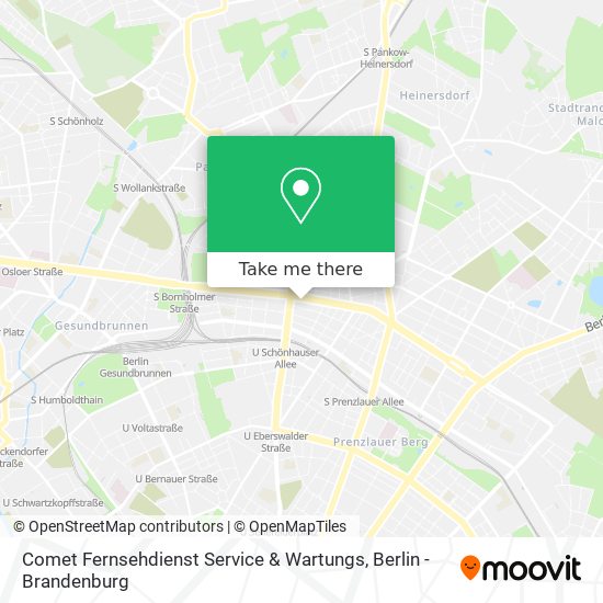 Comet Fernsehdienst Service & Wartungs map