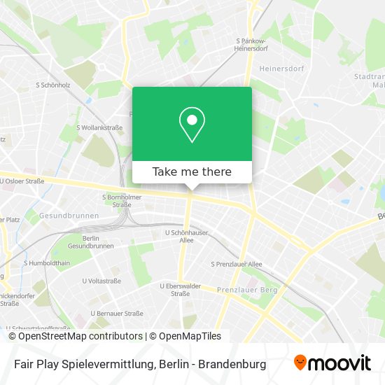 Fair Play Spielevermittlung map