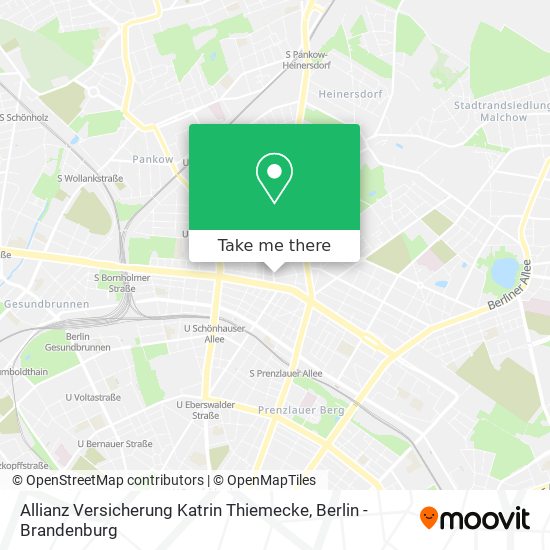 Карта Allianz Versicherung Katrin Thiemecke