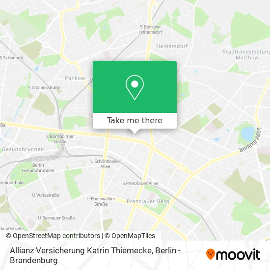 Карта Allianz Versicherung Katrin Thiemecke