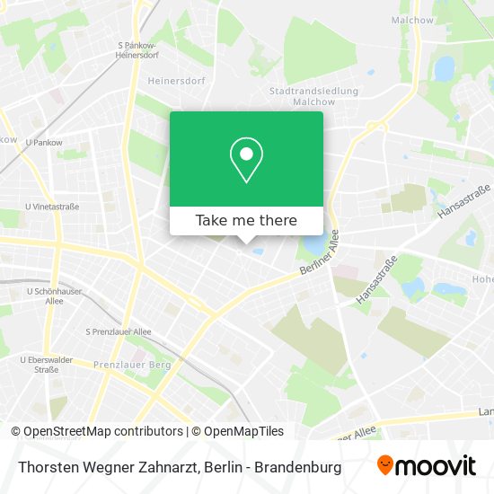 Thorsten Wegner Zahnarzt map
