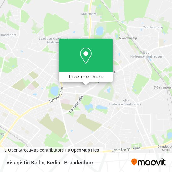 Карта Visagistin Berlin